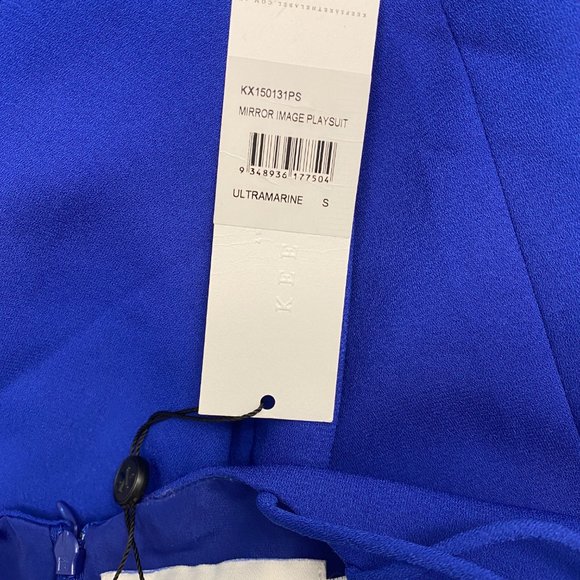 KEEPSAKE The Label Mirror Image Strappy Playsuit Romper Blue Women's Size Small - Picture 6 of 6
